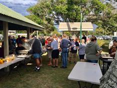 Apex club of Bundaberg provide BBQ breakfast